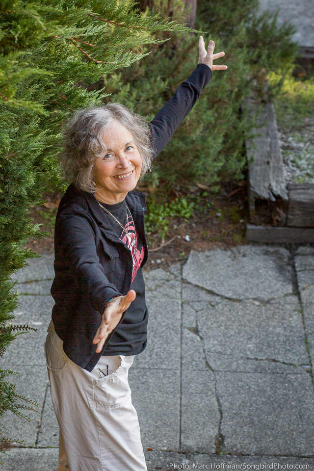 Linda Waterfall at her Seattle home, 2015.
