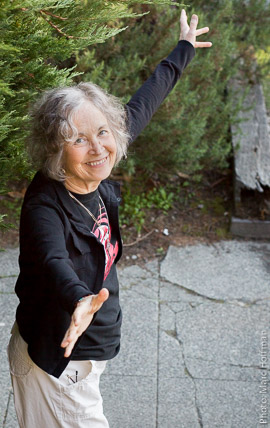 Linda Waterfall at her Seattle, Washington home in 2015.