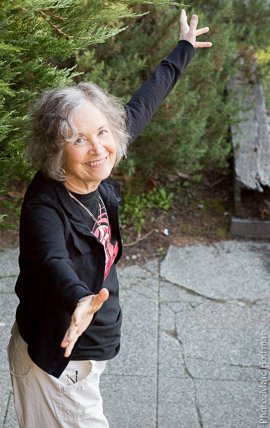 Linda Waterfall at her Seattle, Washington home in 2015.